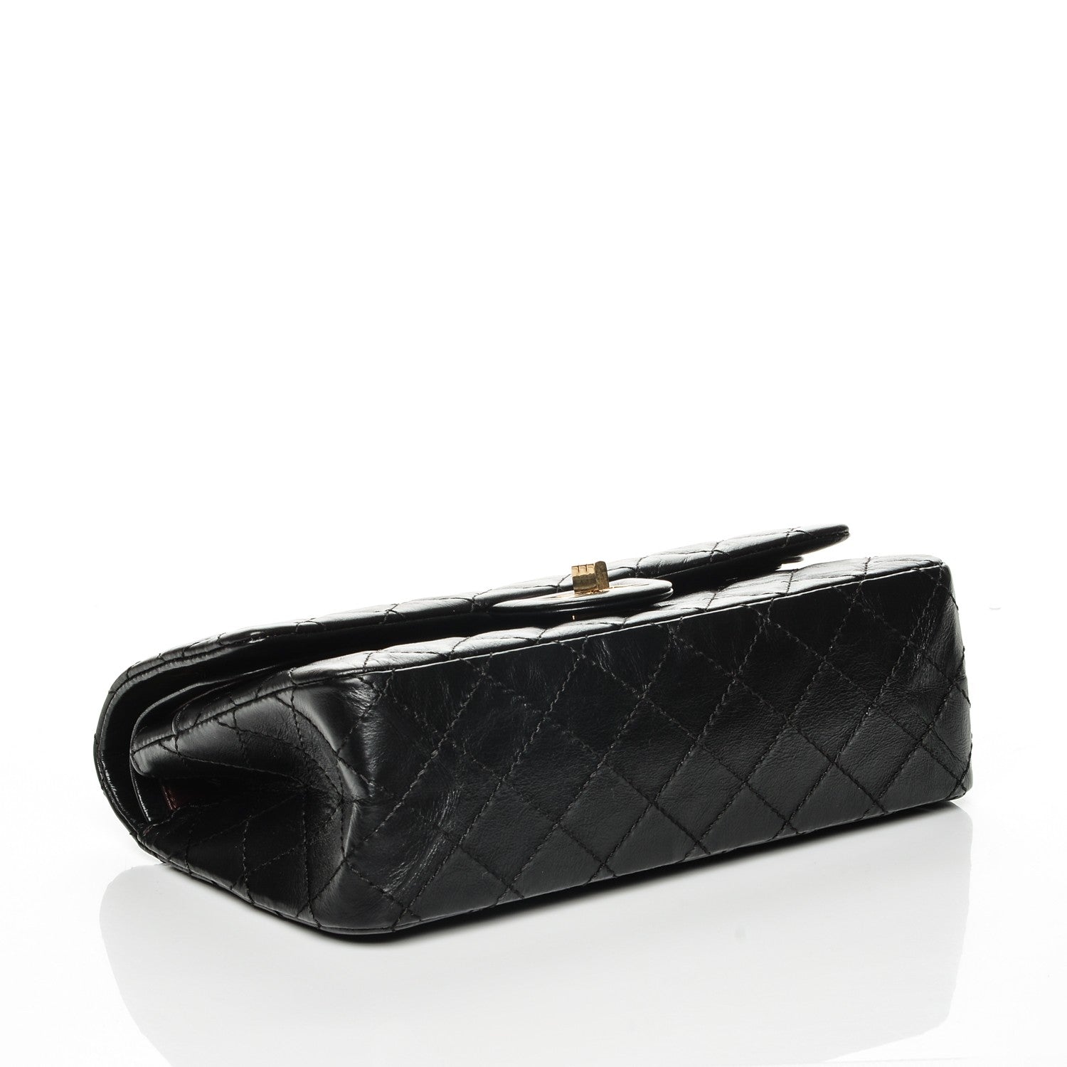 Chanel Aged Calfskin Quilted 2.55 Reissue 225 Flap Black 4 of 7