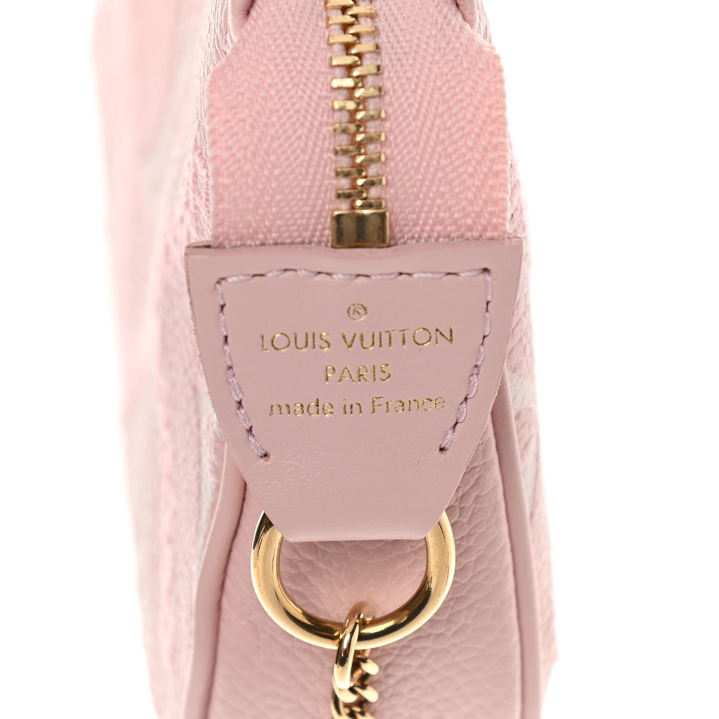 Empreinte Monogram Giant Broderies Mini Pochette Accessories Pink Creme