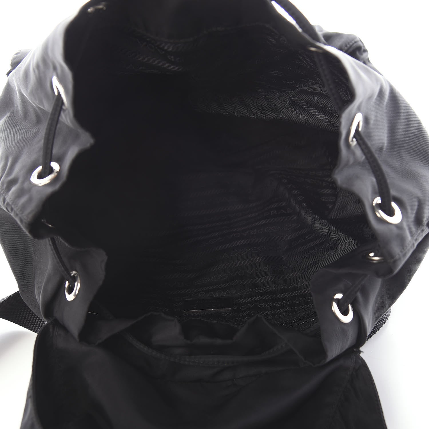 Prada Nylon Vela Medium Backpack Black 4 of 12