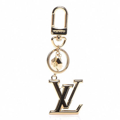 Louis Vuitton LV Facettes Bag Charm Key Holder Gold 1 of 6