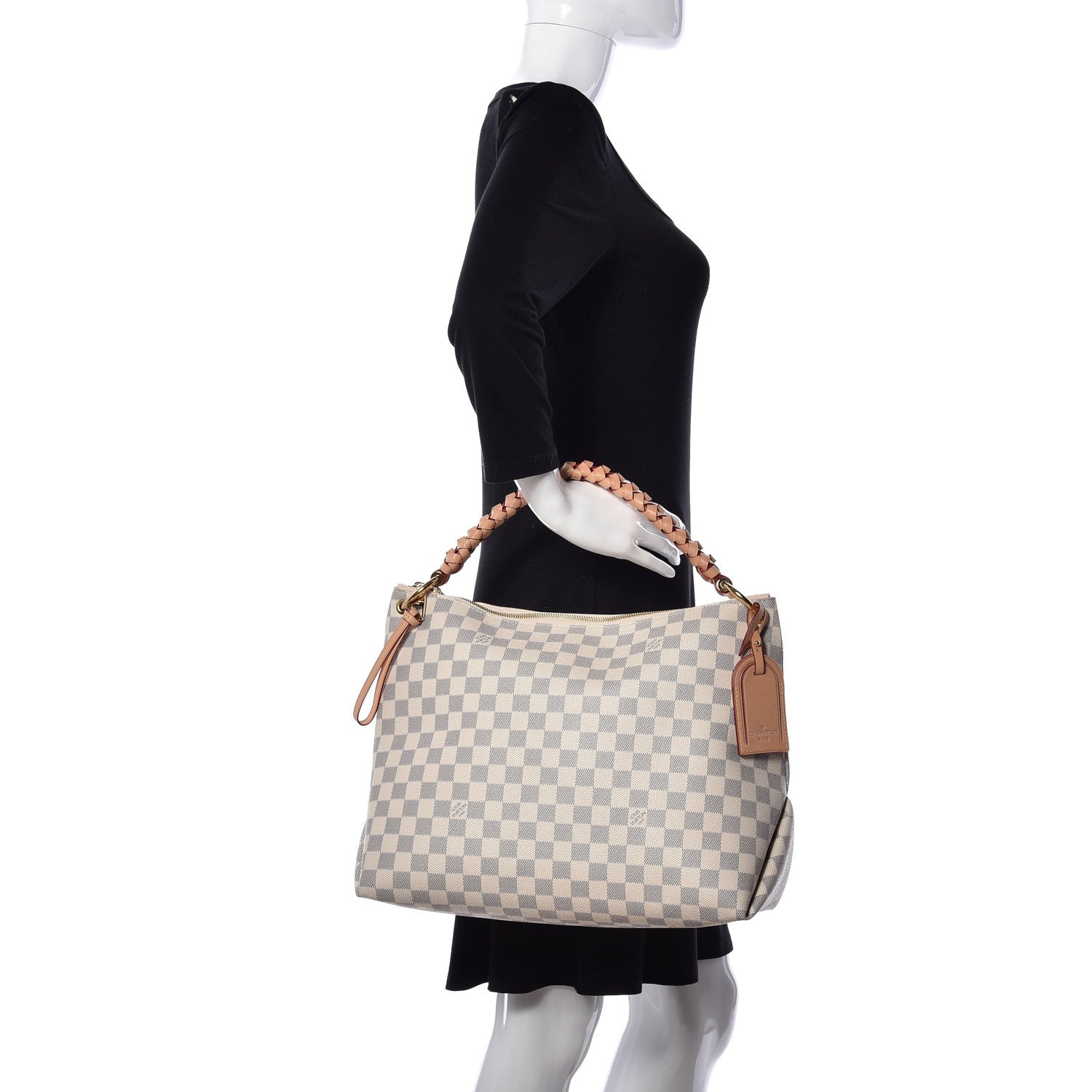Louis Vuitton Damier Azur Beaubourg Hobo MM 3 of 10