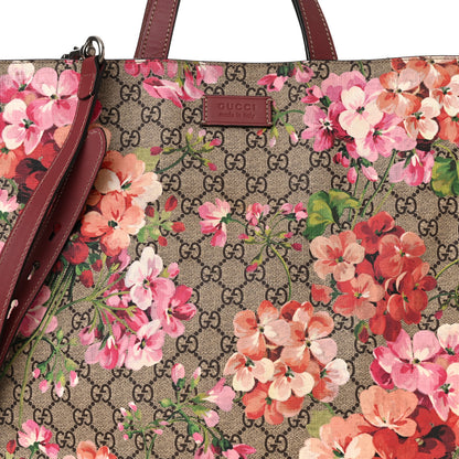 Gucci Soft GG Supreme Monogram Blooms Vertical Tote Beige Multicolor Dry Rose 11 of 11