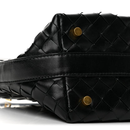 Bottega Veneta Calfskin Nappa Intrecciato Mini Wallace Black 9 of 12