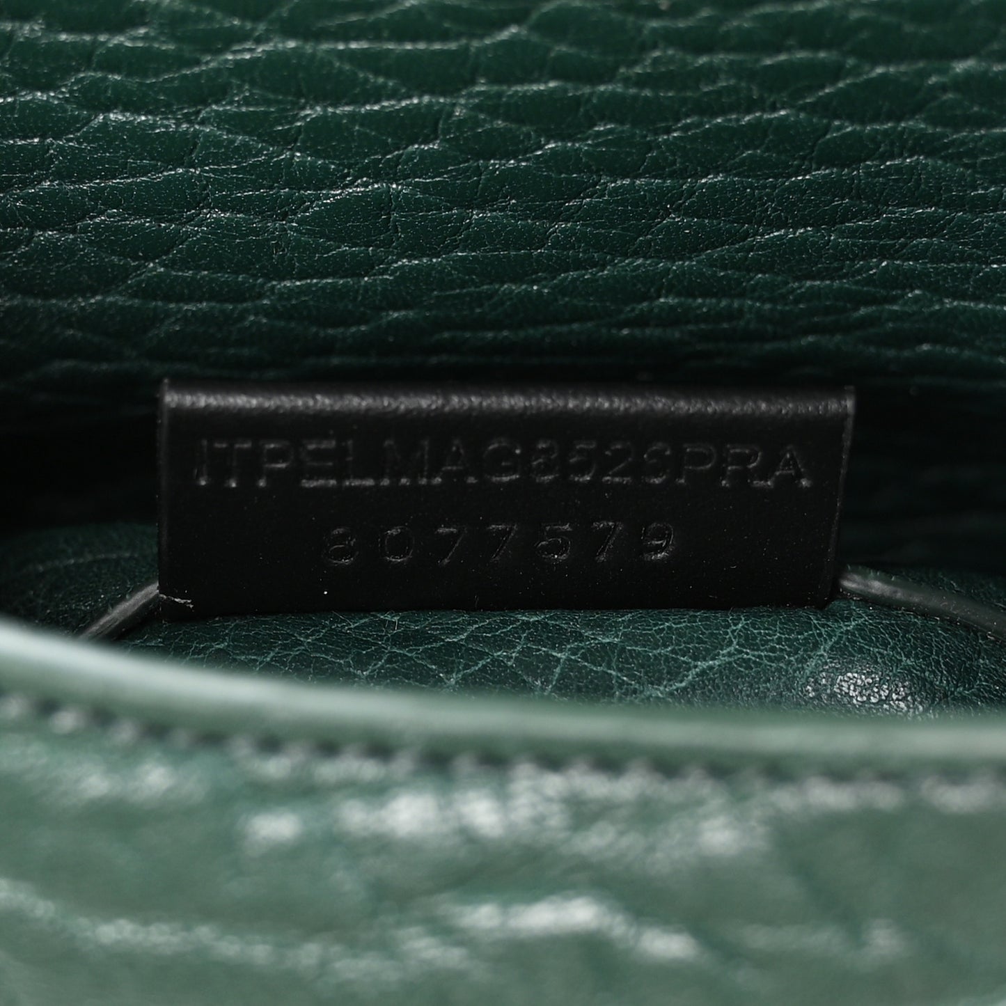 Grain Calfskin Small Chess Satchel Bag Vine