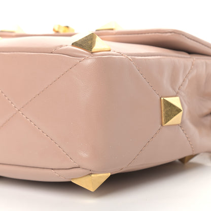 Valentino Garavani Nappa Medium Roman Stud Shoulder Bag Rose Cannelle 8 of 12