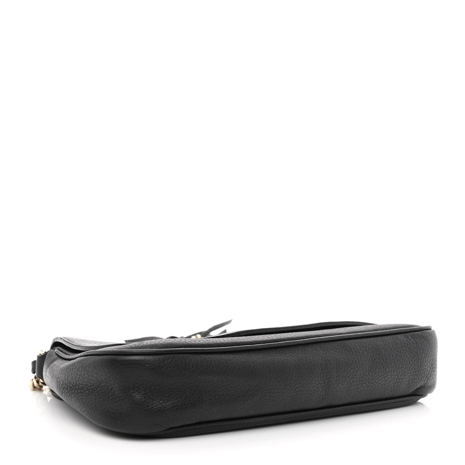Gucci Pebbled Calfskin Medium Soho Flap Crossbody Black 4 of 10