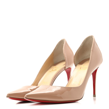 Christian Louboutin Patent Iriza 85 Pumps 39.5 Nude 4 of 13