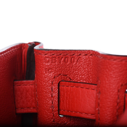 Hermes Taurillon Clemence Kelly Ado Backpack Rouge De Coeur 15 of 22