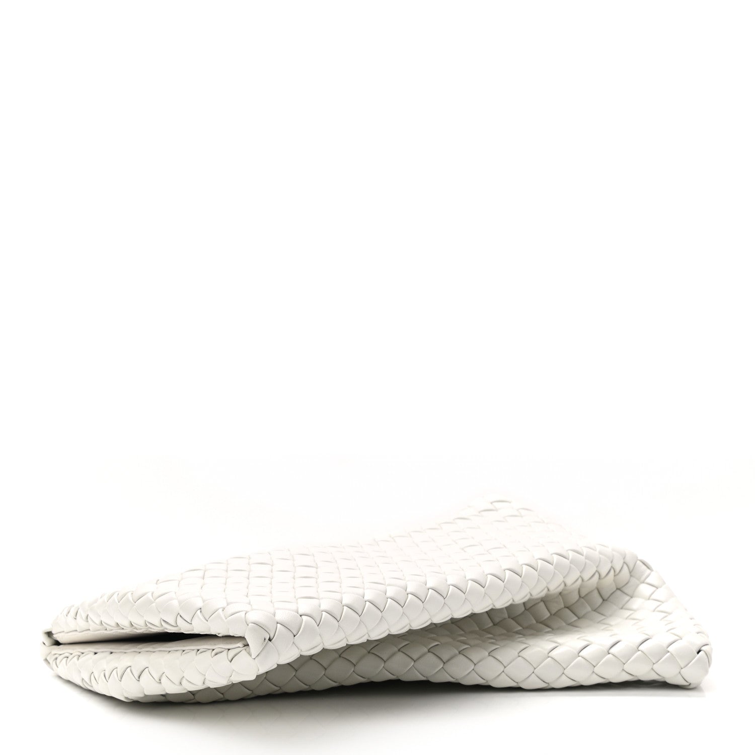 Bottega Veneta Nappa Intrecciato Crisscross Clutch Chalk 4 of 6