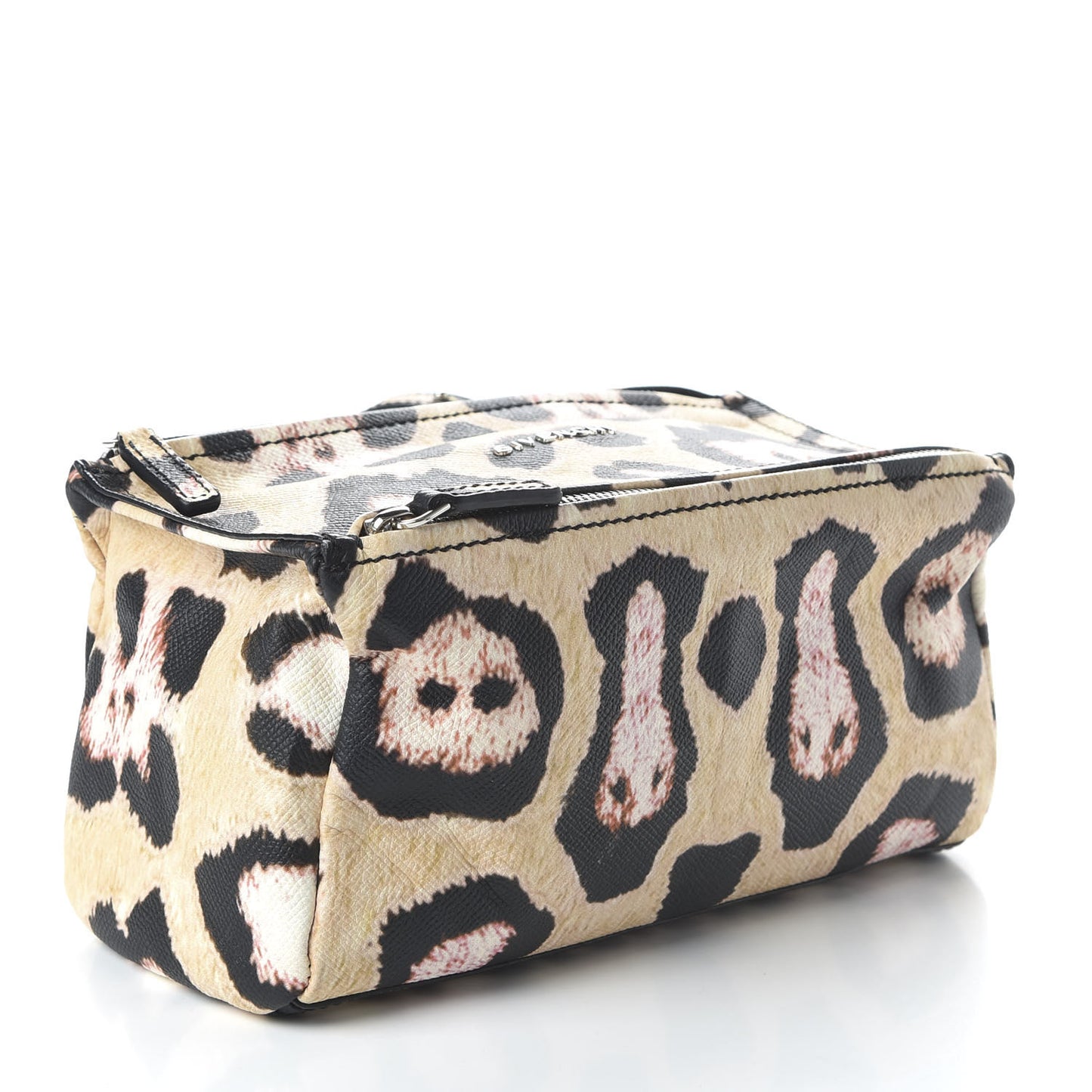 Calfskin Jaguar Print Mini Pandora Multicolor