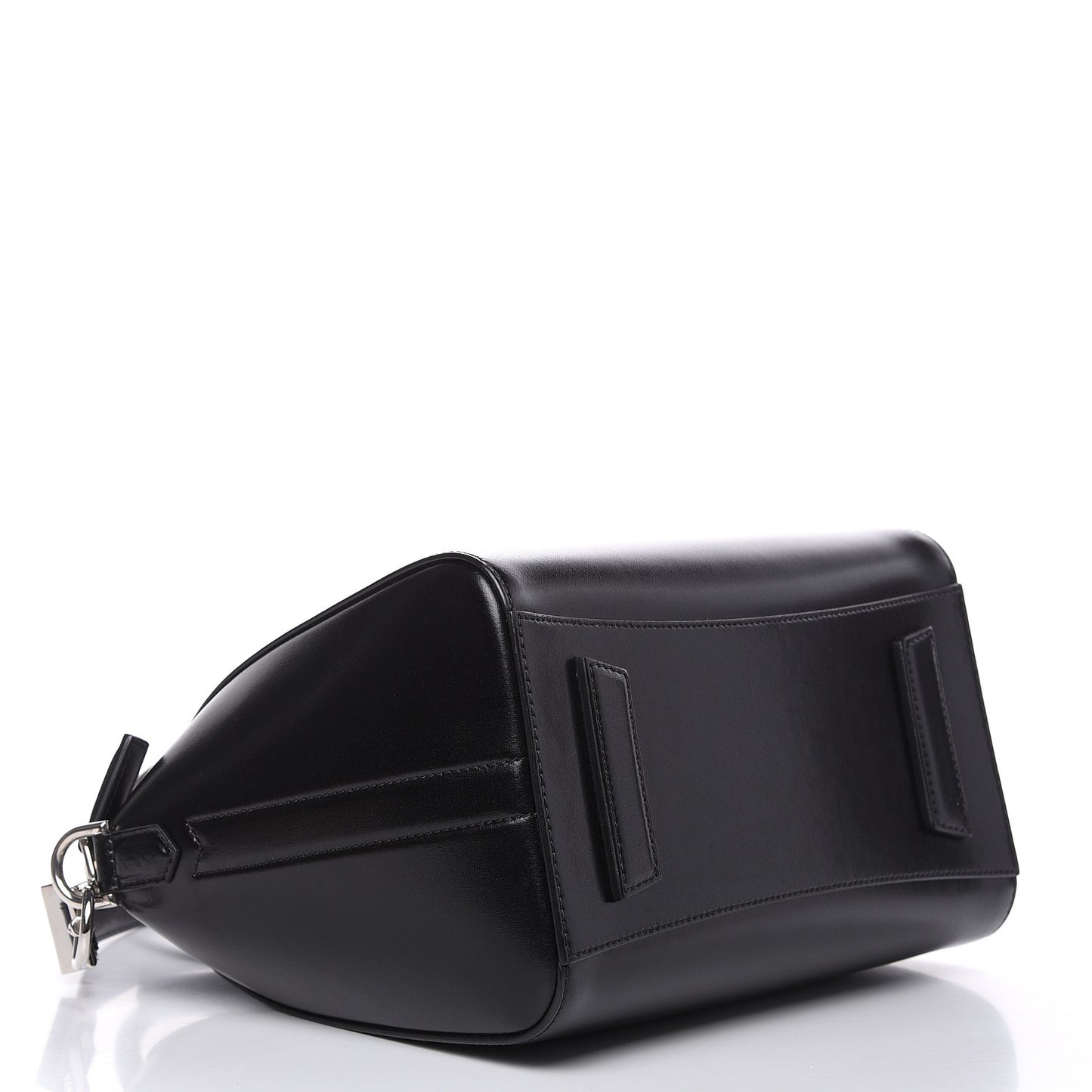 Shiny Lord Calfskin Small Antigona Black