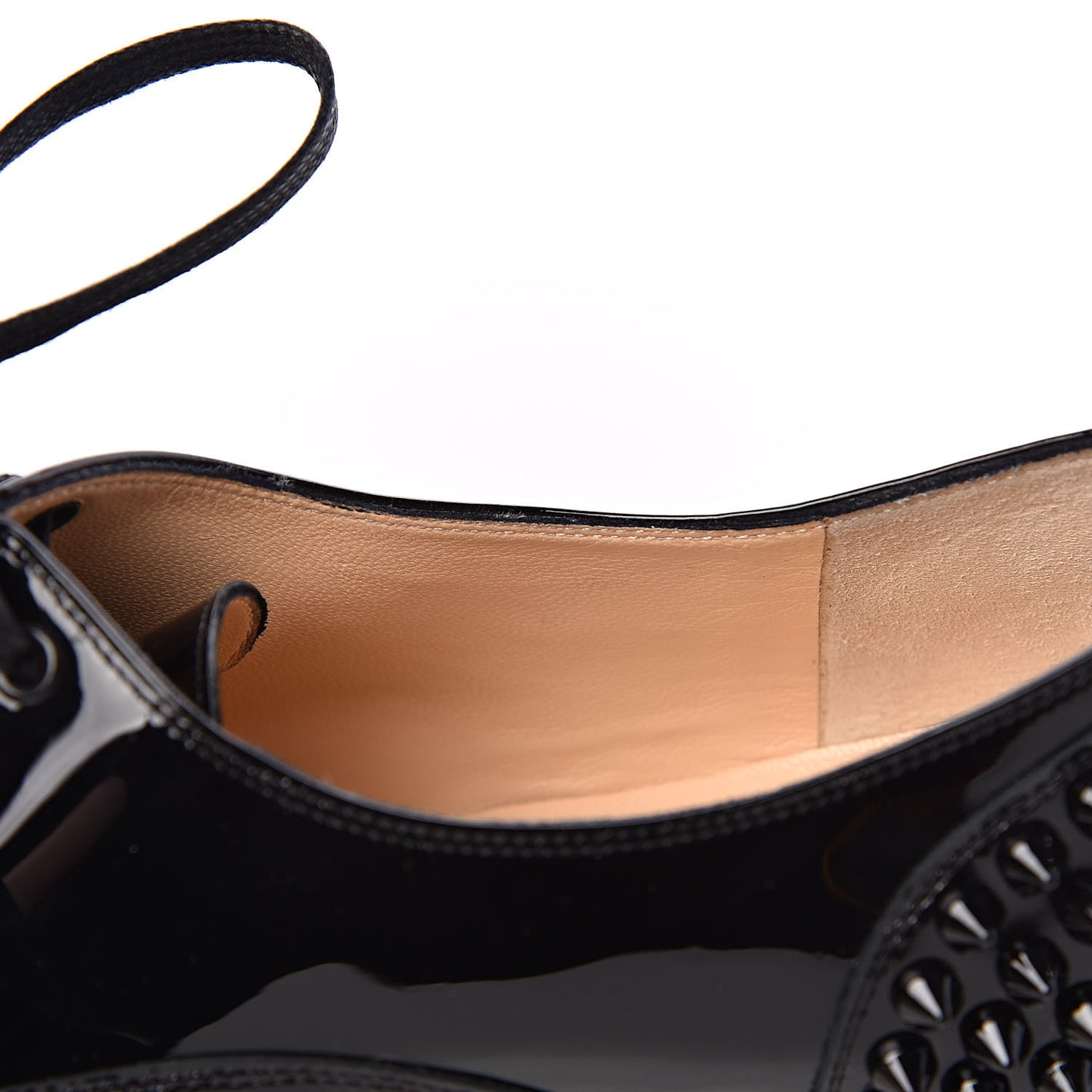 Patent Spike Freddy Flats 37.5 Black