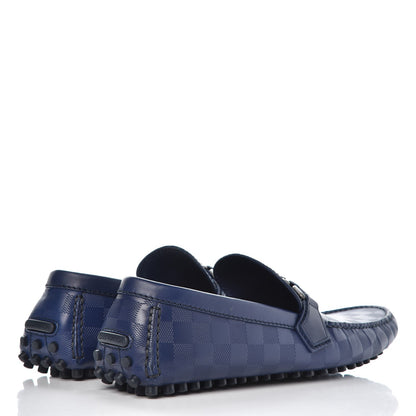 Louis Vuitton Mens Damier Infini Hockenheim Moccasin Loafers 13 Cosmos 4 of 10