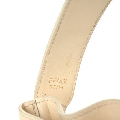Fendi Mesh Vitello King F is Fendi Logo Embroidered Mini Mon Tresor Bucket Bag Sabbia White Ice 21 of 24