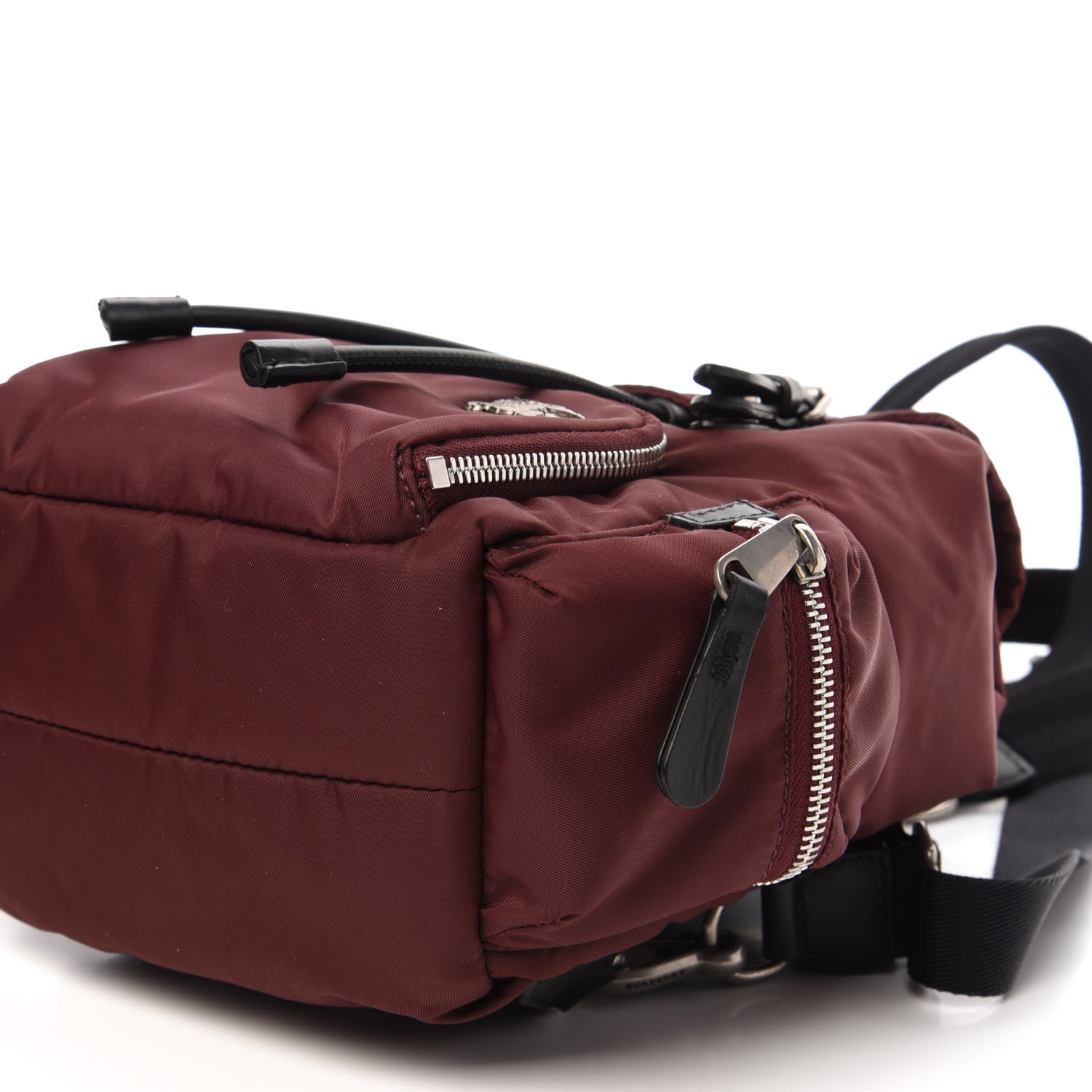 Burberry Nylon Small Rucksack Backpack Burgundy 6 of 10
