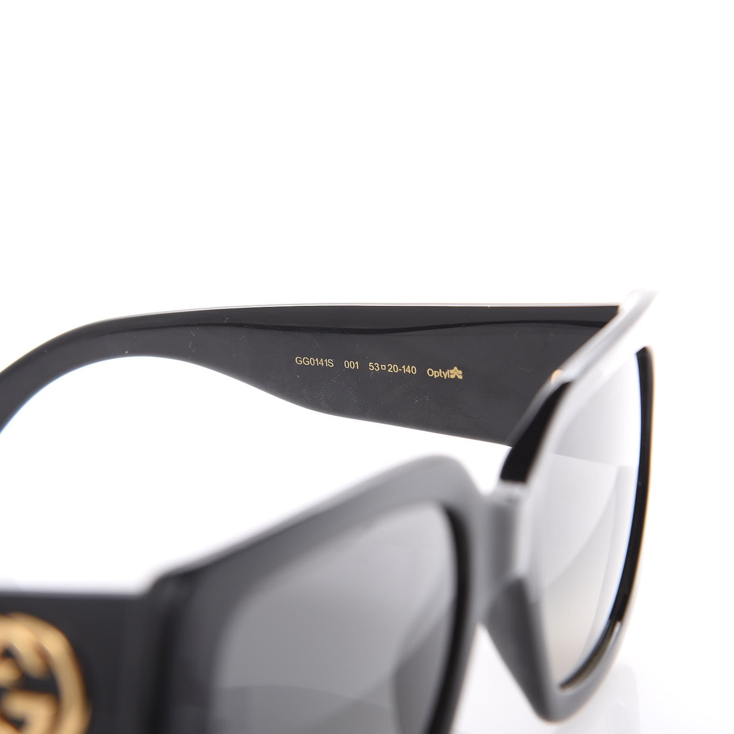 Gucci Acetate Square Frame Sunglasses GG0141S Black 6 of 6
