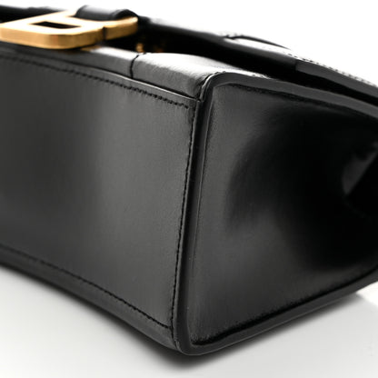 Balenciaga Shiny Box Calfskin Hourglass Top Handle Bag XS Black 11 of 11