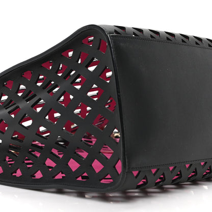 Chanel Lambskin Sea Through Tote Black Multicolor 10 of 11