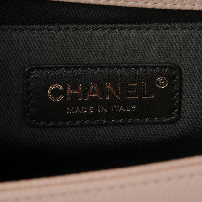 Chanel Caviar Quilted Medium Boy Flap Light Beige 7 of 9