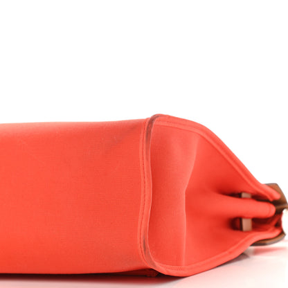 Hermes Vache Hunter Toile Herbag Zip 31 PM Capucine Fauve 11 of 12