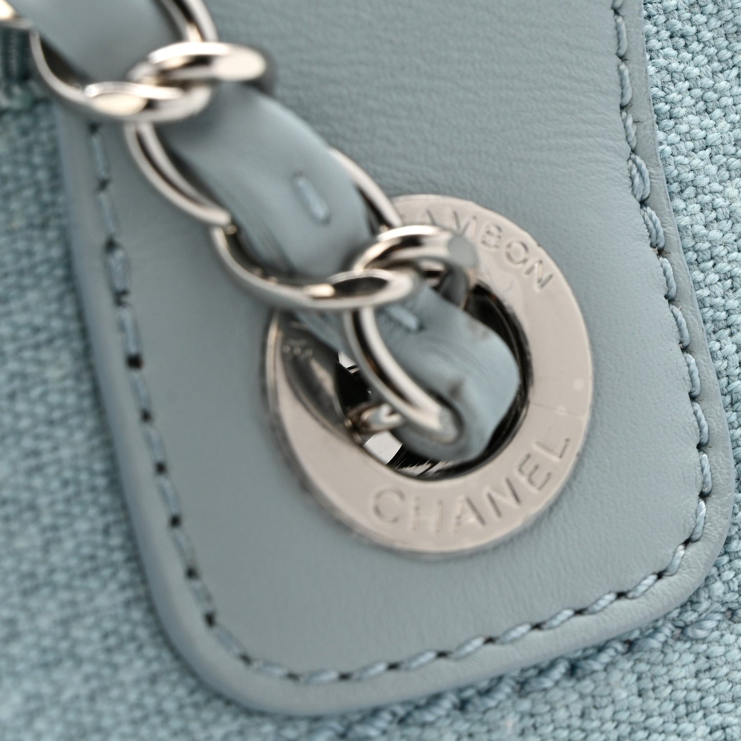 Mixed Fibers Small Deauville Tote Light Blue