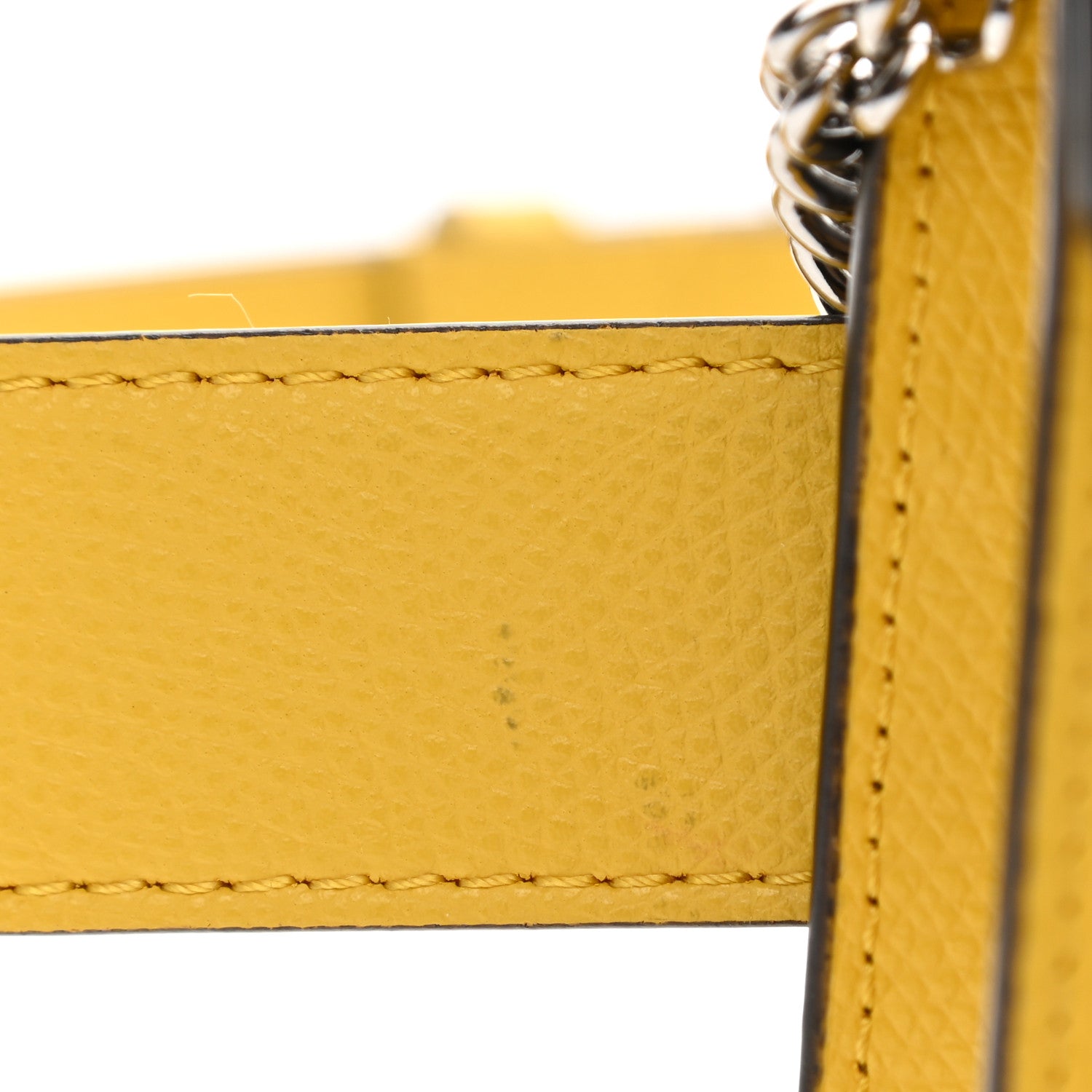 Fendi Vitello Cruise F is Fendi Bi-Color FF 1974 Embossed Envelope Belt Bag Maya Black Sunflower 12 of 13