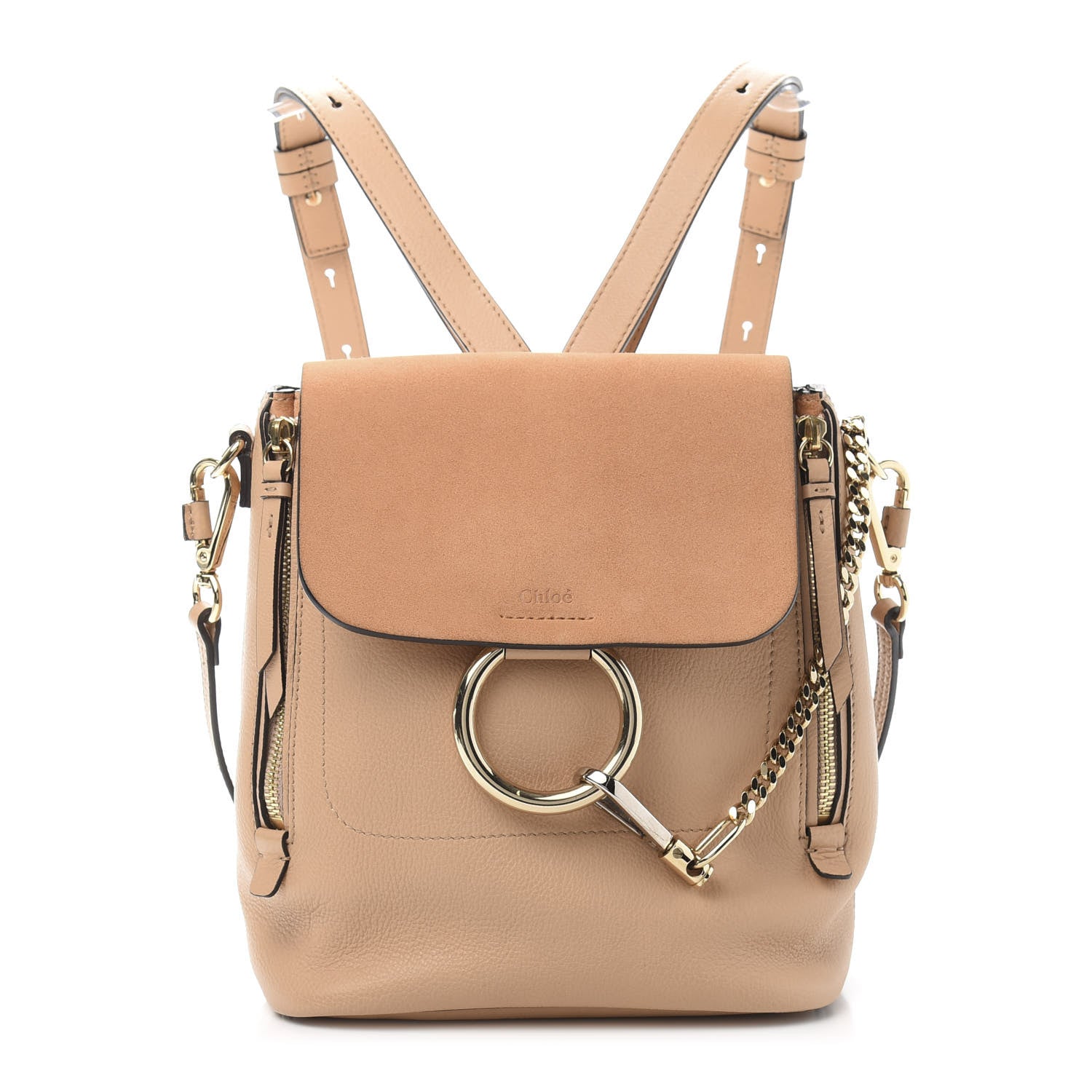 Chloe Suede Calfskin Medium Faye Backpack Blushy Pink 1 of 10