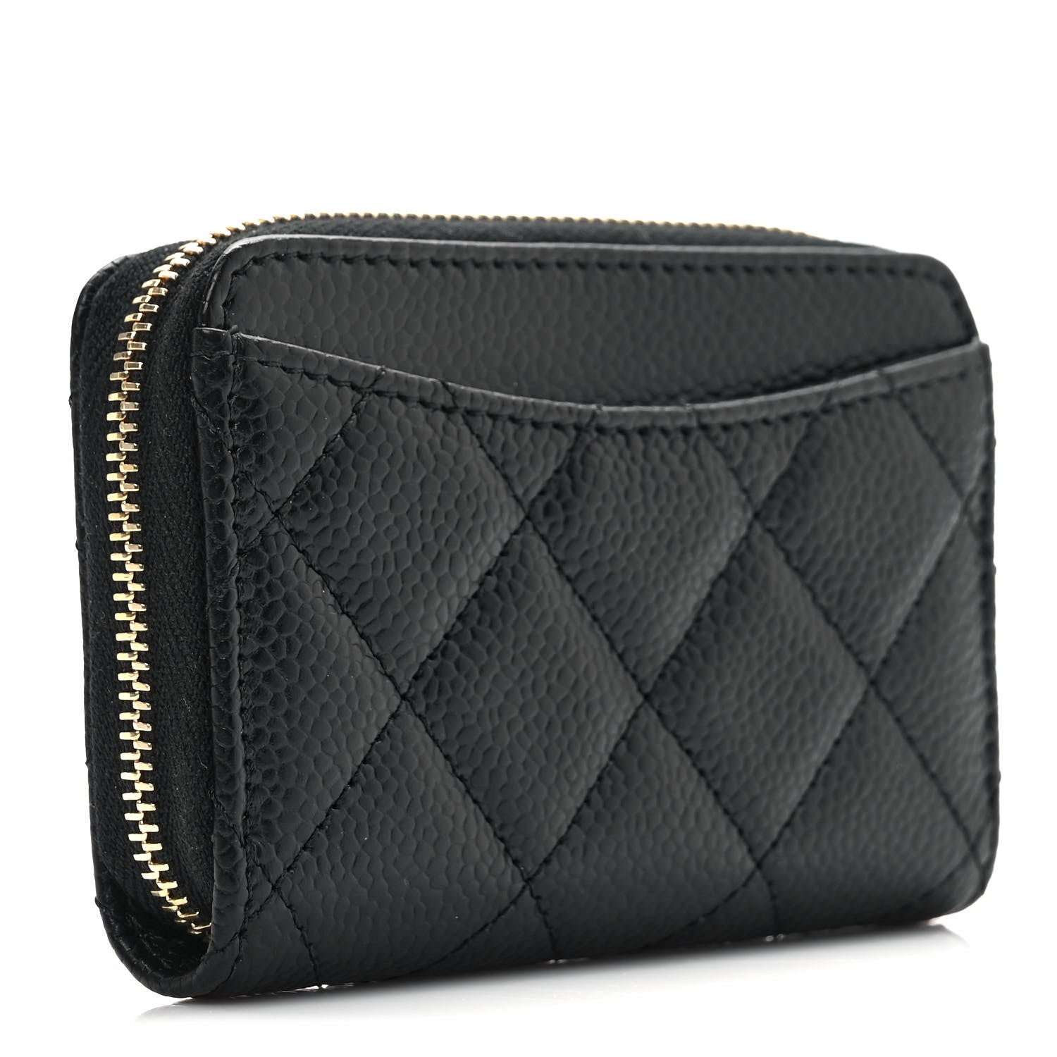 Chanel Caviar Quilted Classic Zipped Coin Purse Black 3 of 6