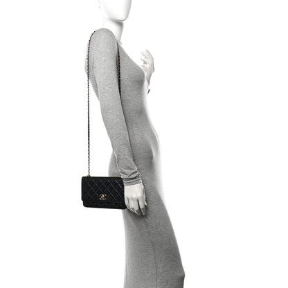 Chanel Lambskin Quilted Trendy CC Wallet On Chain WOC Black 2 of 11
