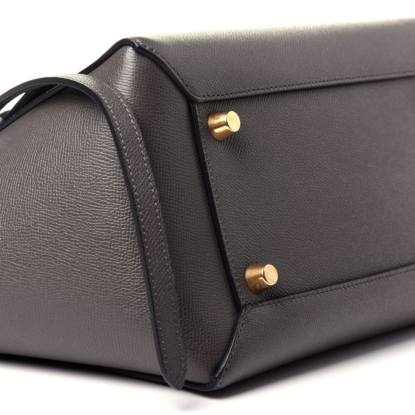 Grained Calfskin Mini Belt Bag Grey