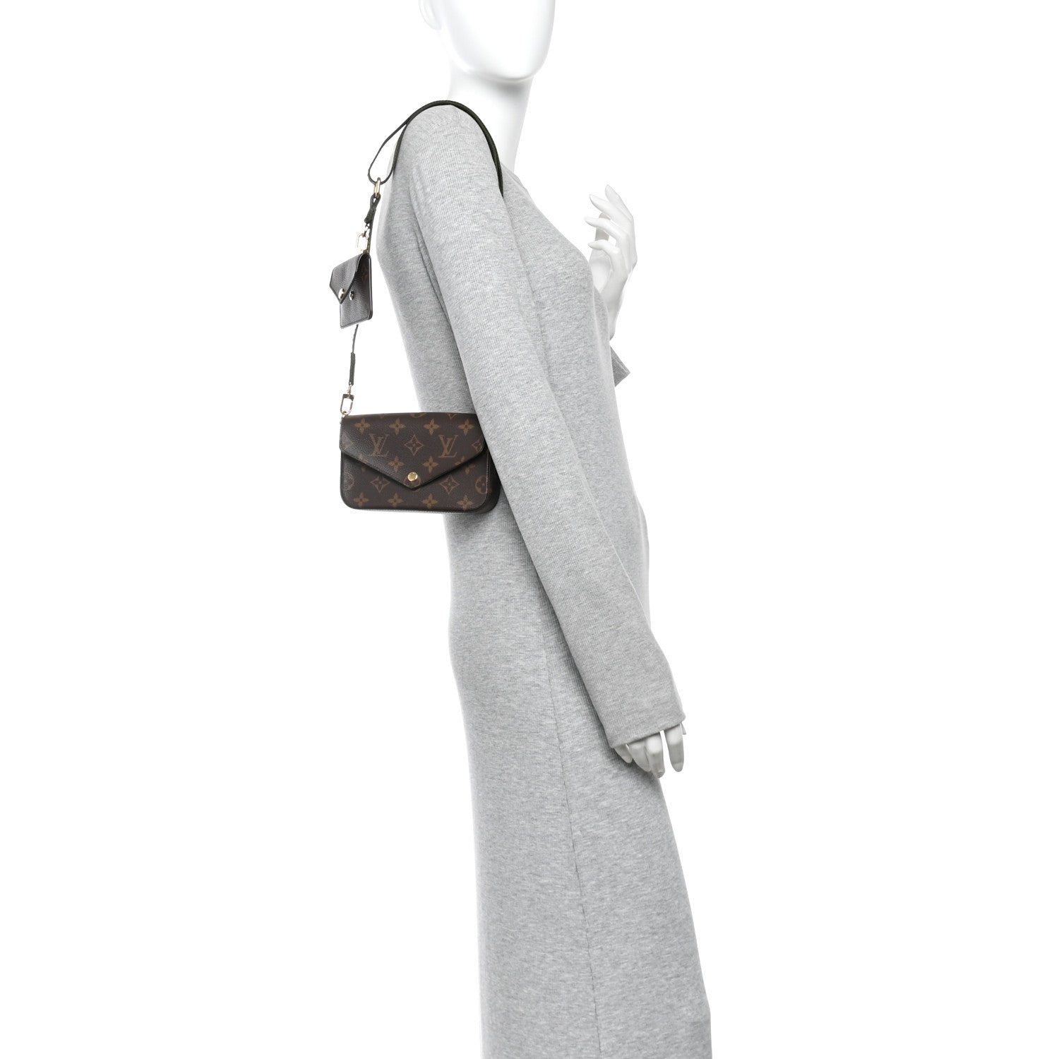 Louis Vuitton Monogram Felicie Strap & Go Kaki 2 of 9