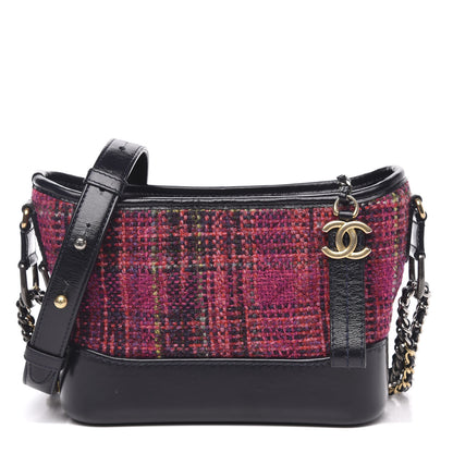 Chanel Tweed Calfskin Small Gabrielle Hobo Dark Navy 1 of 11