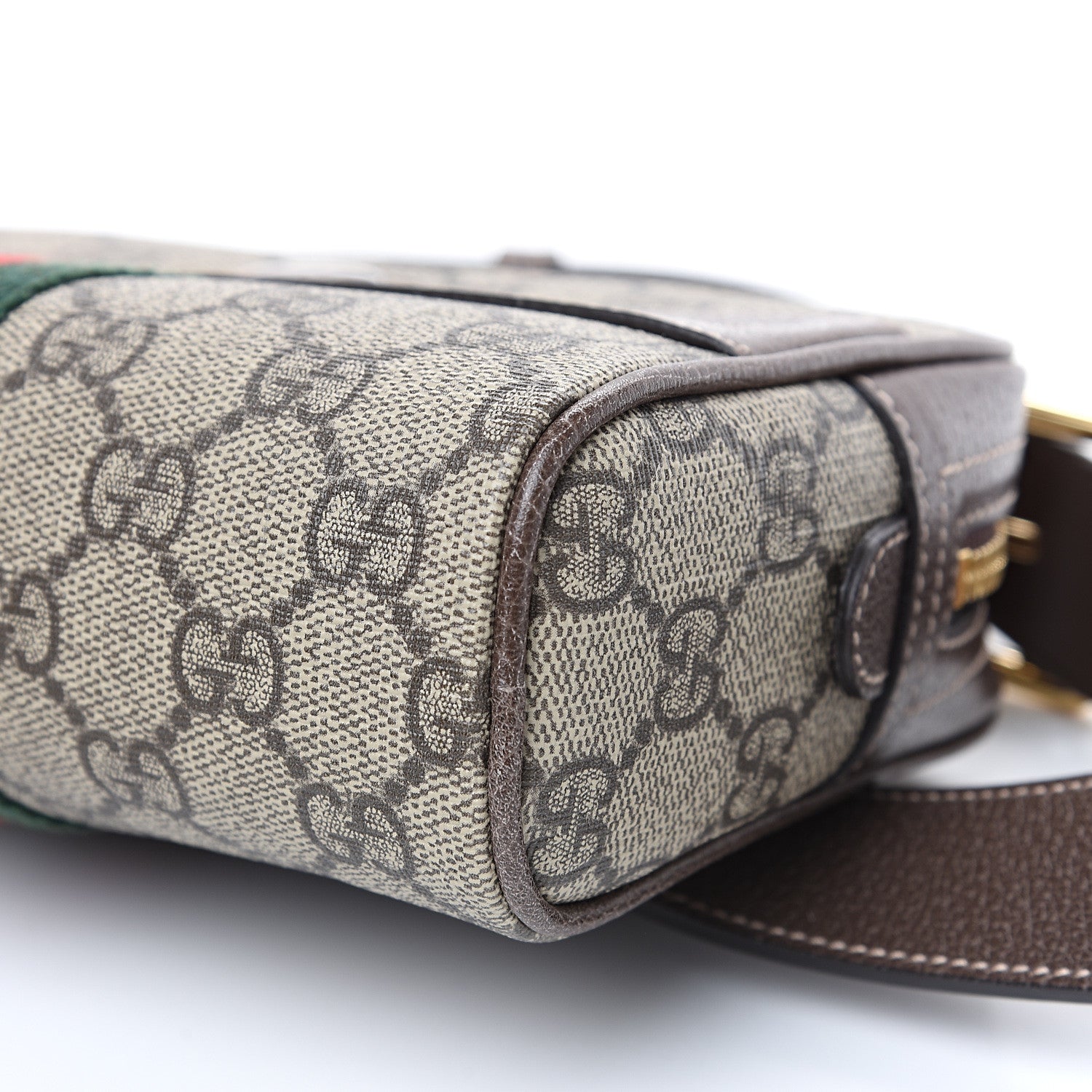 Gucci GG Supreme Monogram Web Small Ophidia Belt Bag 95 38 Dark Brown 8 of 8