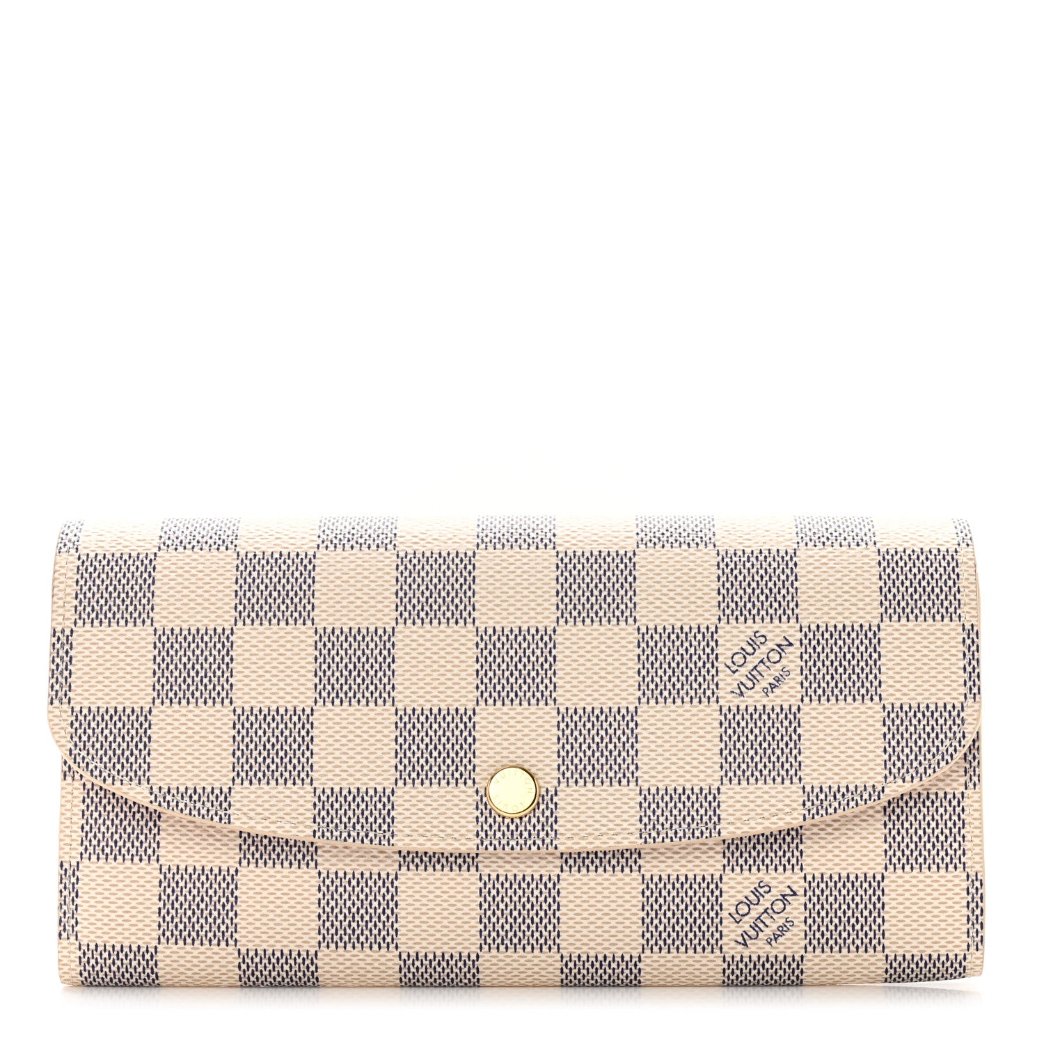 Louis Vuitton Damier Azur Emilie Wallet Rose Ballerine 1 of 6