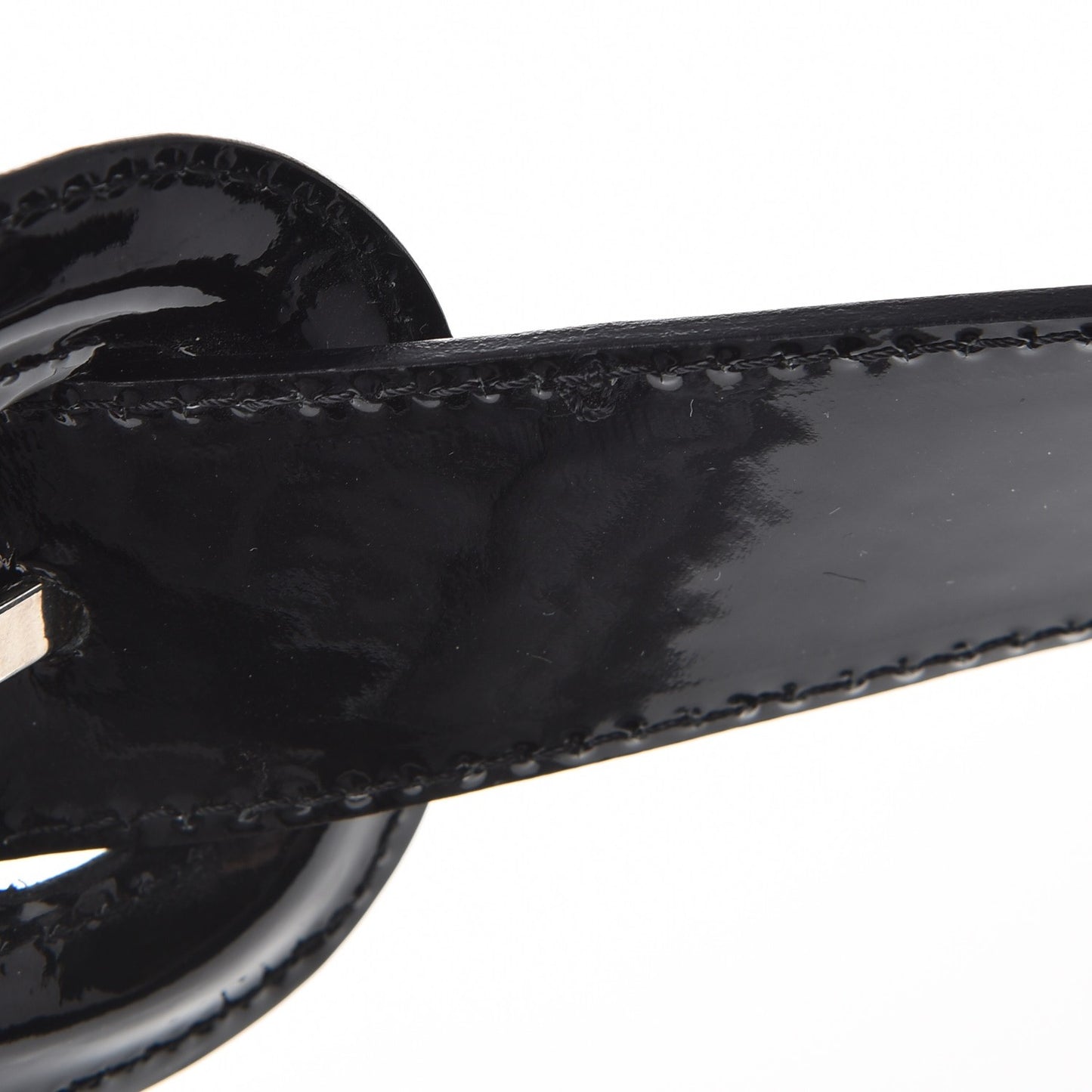 Patent Quilted Brook Hobo Black