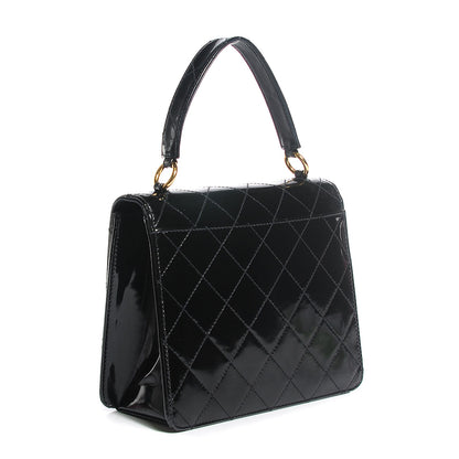 Chanel Patent Medium Kelly Flap Bag Black 3 of 8