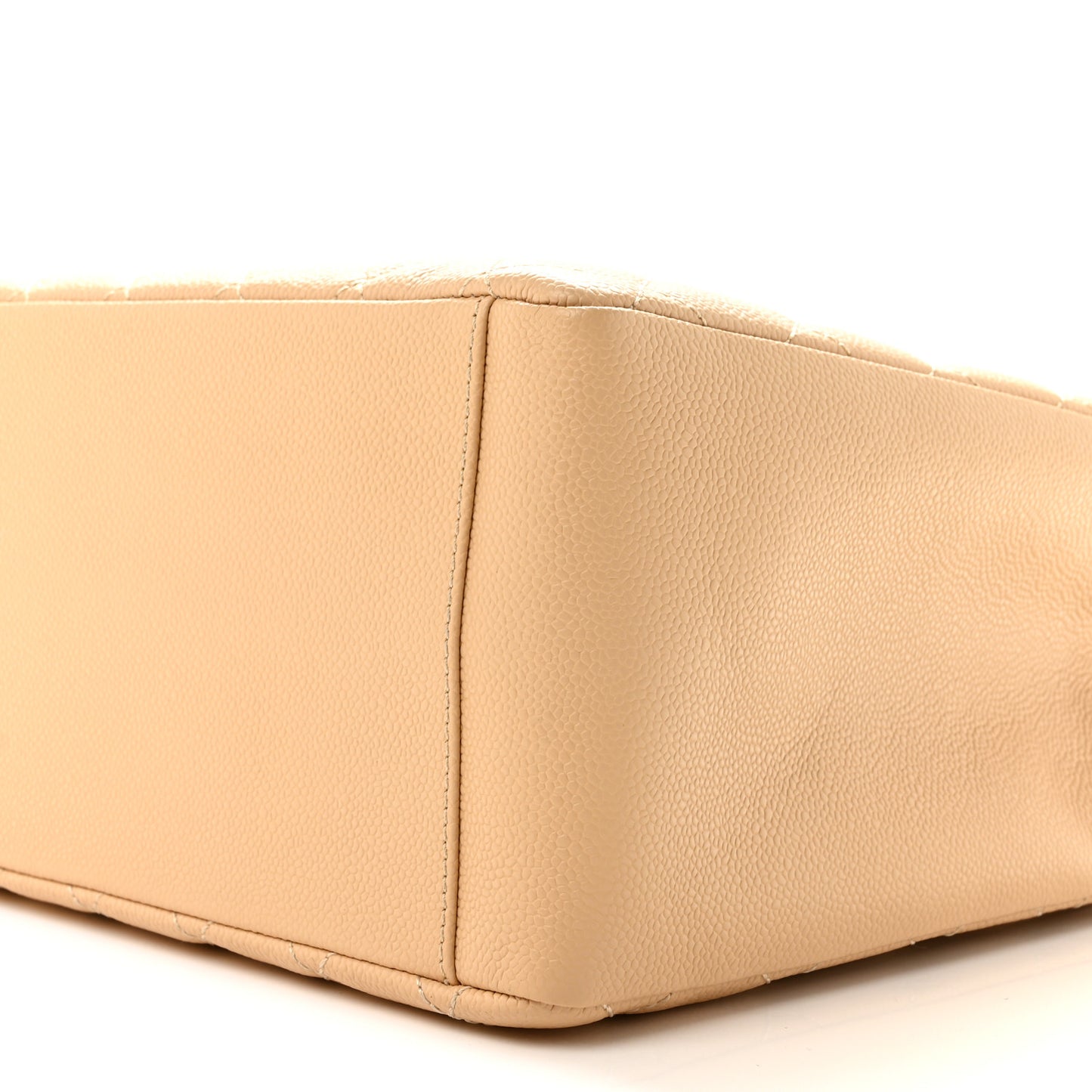 Caviar Quilted Grand Shopping Tote GST Beige Clair