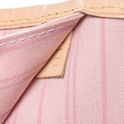 Louis Vuitton Damier Azur Neo Neverfull MM Rose Ballerine 7 of 10
