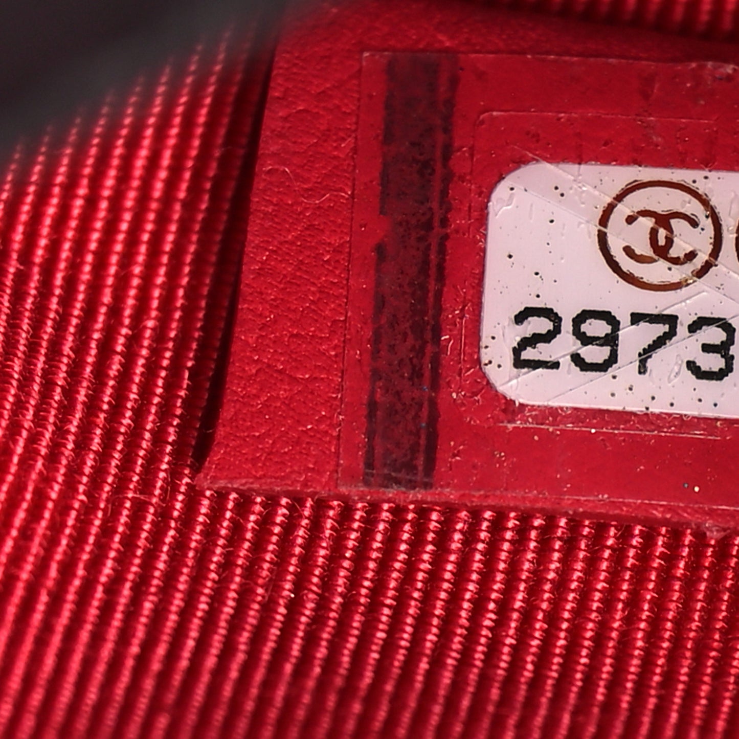 Calfskin Quilted Front Logo Enchained Clutch Black