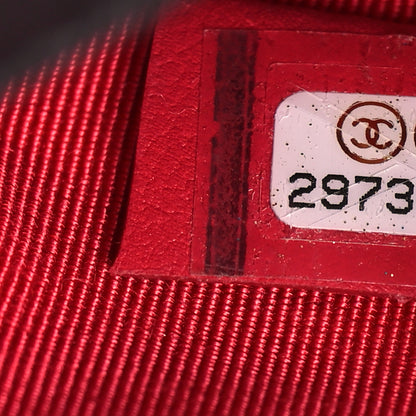 Chanel Calfskin Quilted Front Logo Enchained Clutch Black 8 of 11