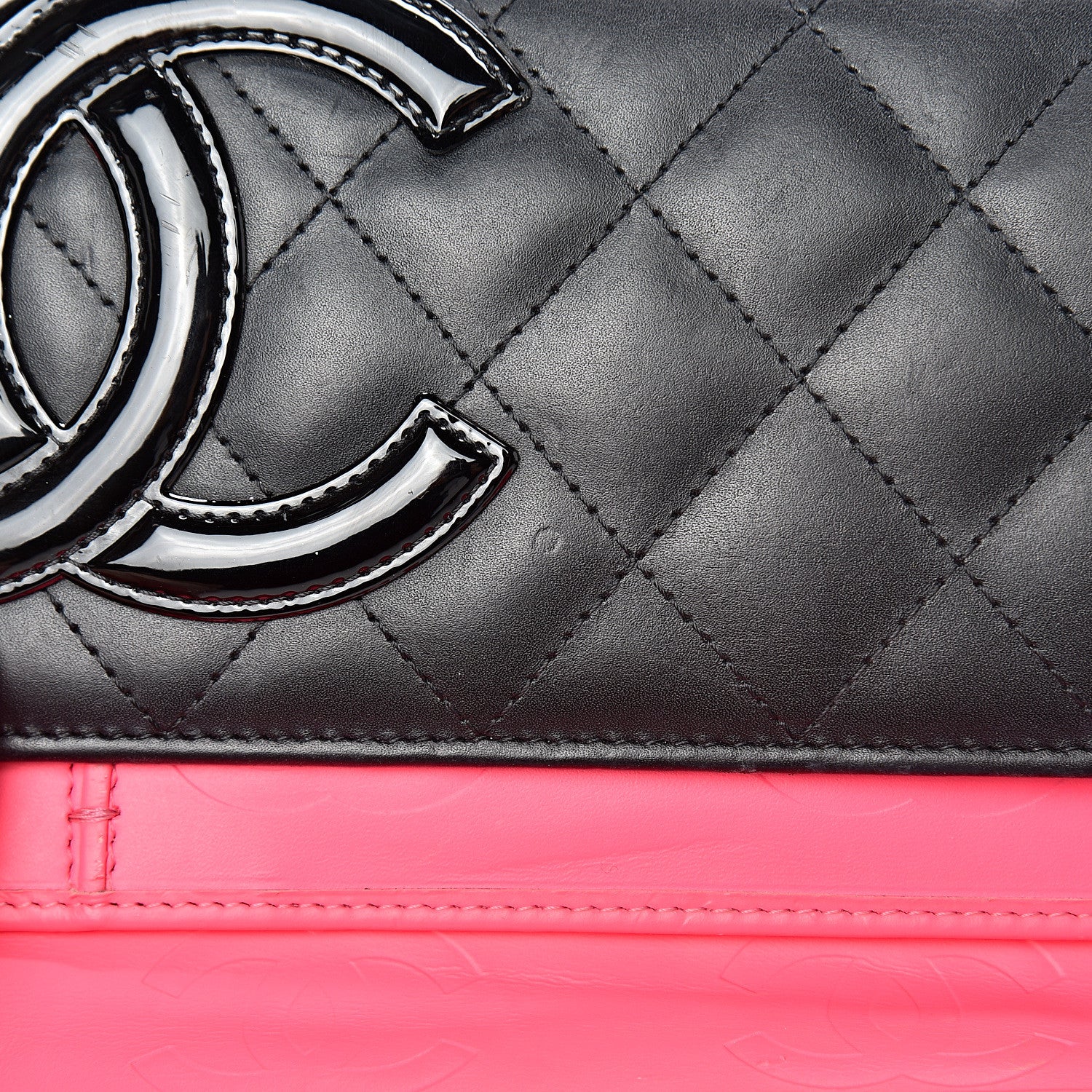 Chanel Calfskin Quilted Cambon Tri-Fold Wallet Black 11 of 16