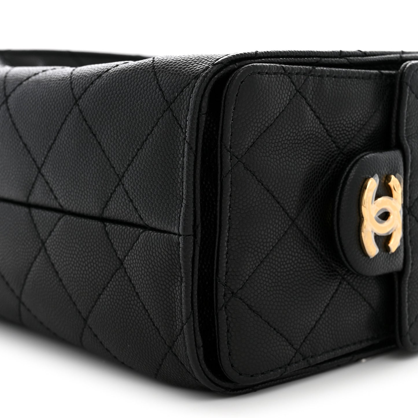 Caviar Quilted Mini Chanel 25 Handbag Black