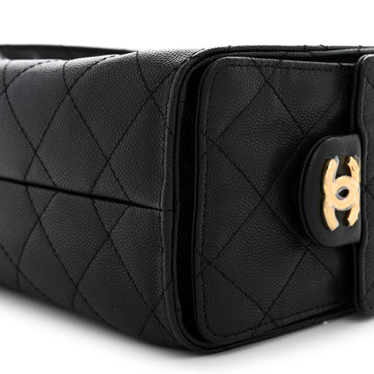 Chanel Caviar Quilted Mini Chanel 25 Handbag Black 9 of 10