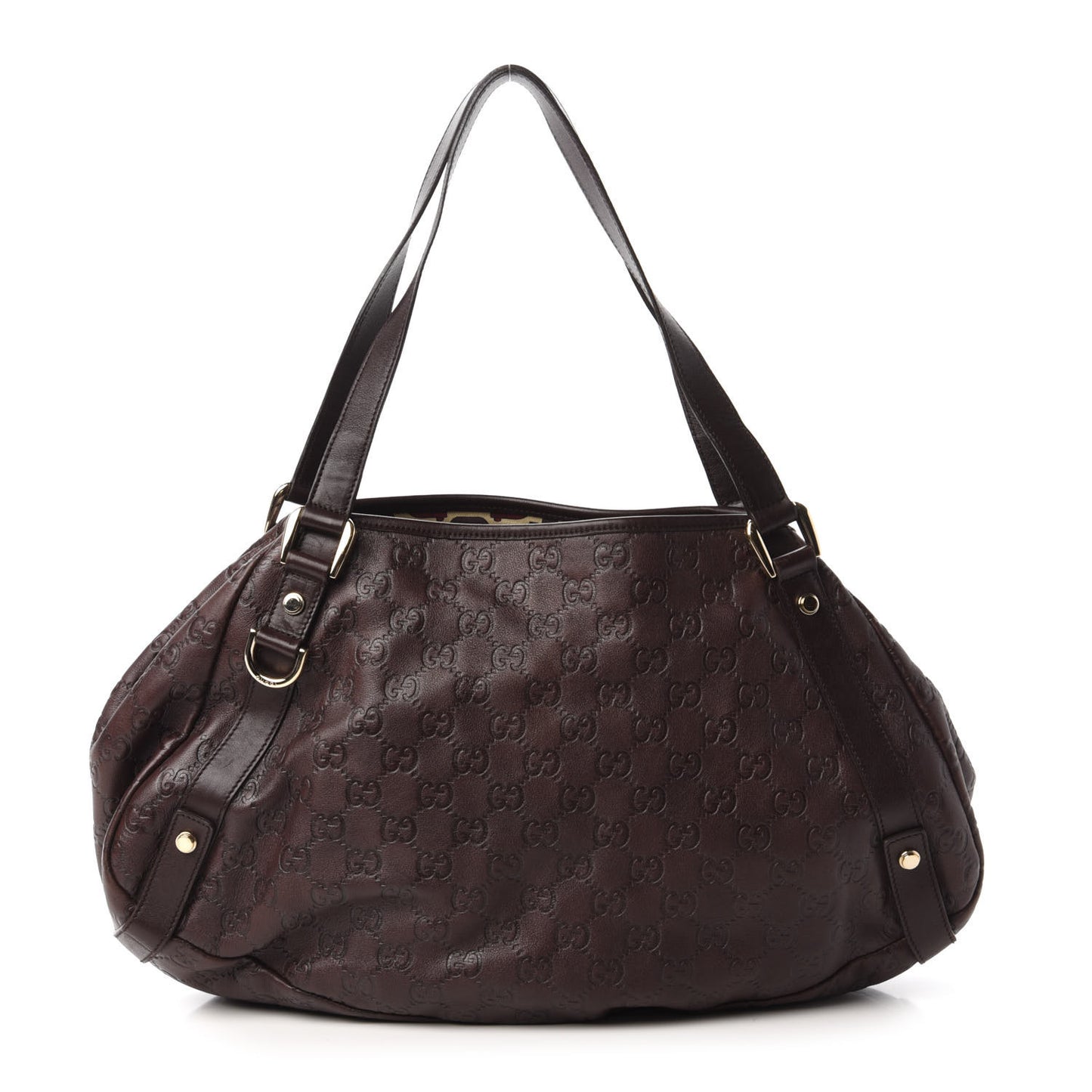 Guccissima Medium Abbey Shoulder Bag Chocolate