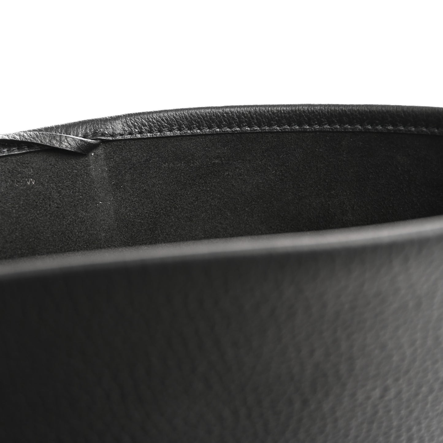 Grained Calfskin Medium N/S Park Tote Black