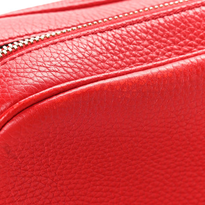 Gucci Pebbled Calfskin Small Soho Disco Bag Tabasco Red 9 of 11