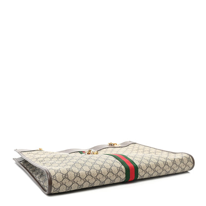 Gucci GG Supreme Monogram Large Rajah Chain Tote Beige New Acero 6 of 11