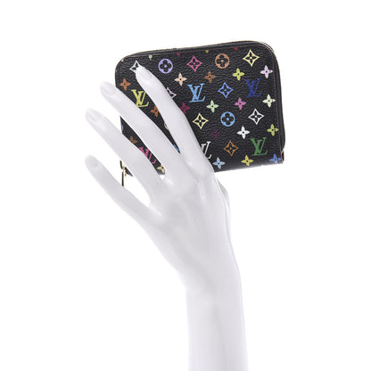 Louis Vuitton Monogram Multicolor Zippy Coin Purse Black Grenade 2 of 9