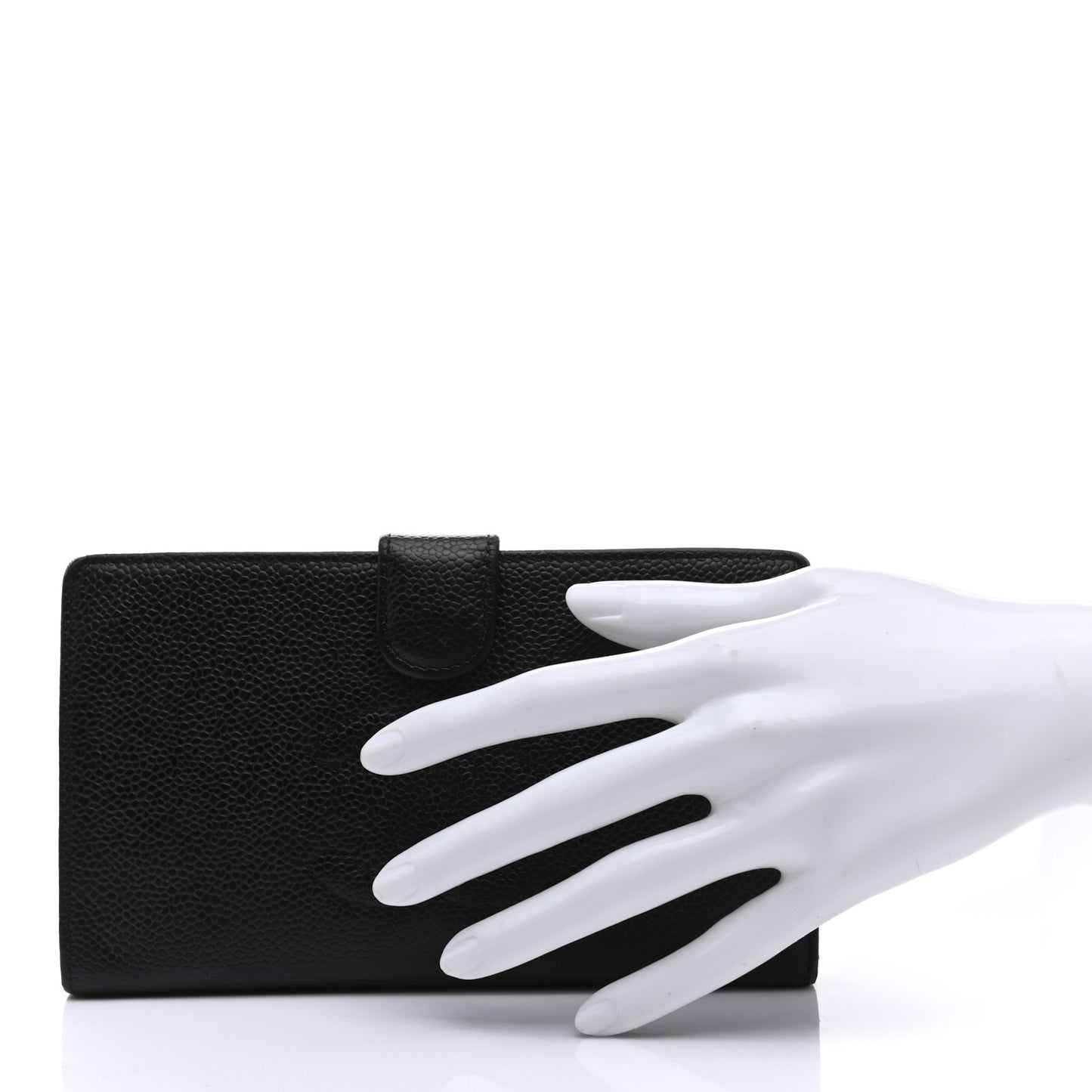 Caviar Timeless CC French Wallet Black
