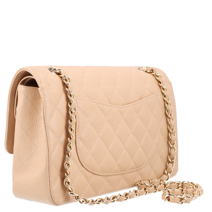 Chanel Caviar Quilted Medium Double Flap Beige 4 of 11